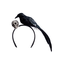 Čelenka s havranem a lebkou